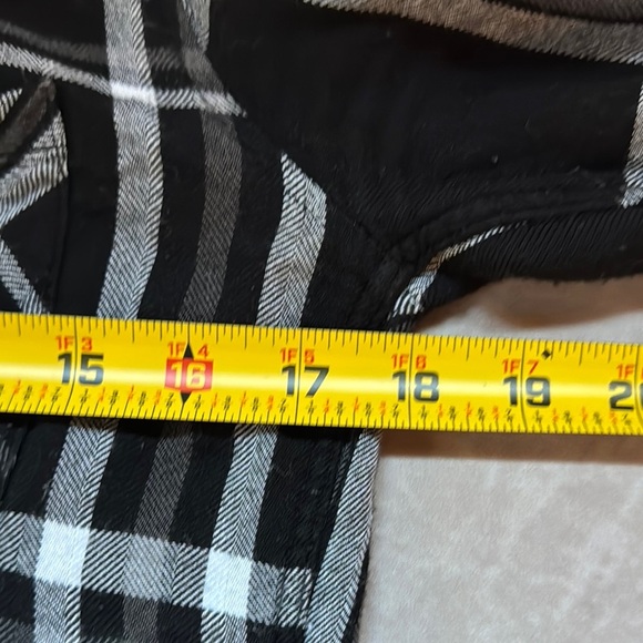 Rails Hunter Black White Plaid Button-Up Shirt Women XS Soft Easy Loose Comfy - Picture 11 of 12